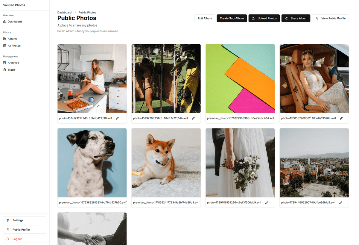 Vaulted Photos App Showcase